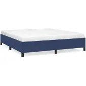 vidaXL Struttura letto senza materasso blu 180x200 cm in tessuto