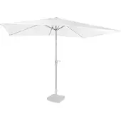 Vonroc Ombrellone Rapallo 200x300cm - Parasole rettangolare Premium | Bianco