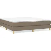 vidaXL Struttura letto senza materasso Taupe 160x200 cm in tessuto