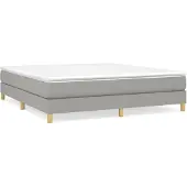 vidaXL Struttura letto senza materasso Tessuto grigio chiaro 160x200 cm