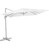 Vonroc Ombrellone a sbalzo Pisogne 300x300cm - Parasole Premium | Bianco