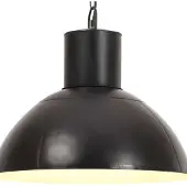 vidaXL Lampada a sospensione 25 W Nero Rotondo 48 cm E27