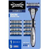Wilkinson Hydro 3 Set Rasoio + Testine 8 pezzi — Rasoio