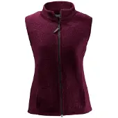 Mufflon Women's Vita Gilet in lana merino Donna (XL, rosso/lilla)
