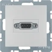 Berker 3315401404 Presa VGA in alluminio, opaca B.7