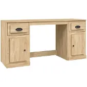 vidaXL Scrivania con contenitore in legno di rovere Sonoma
