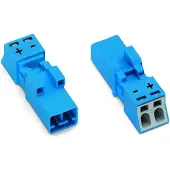 Wago Connettore ;2 pin;Cod. I;blu 890-1112