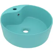 vidaXL -Coperchio di lavaggio con posizionamento 36x13 cm Keramik Opaco Hellgrün