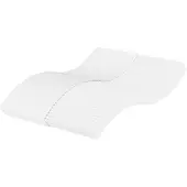 vidaXL Materasso in schiuma bianco 140x190 cm livello di rigidità H2 H3