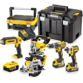 DeWalt DCK551P3T-QW - Akku-Werkzeugset 18V XR, 5 Maschinen, 3x 5,0Ah, TSTAK
