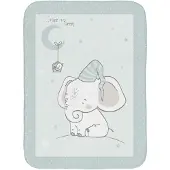 Kikkaboo Coperta Per Neonato Super Morbida Elephant Time 80/110 Cm