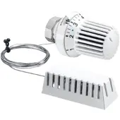 Oventrop (Uni XH) Thermostat m.Fernfühl. Flüssigfühler, mit Nullstellung, weiß
