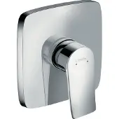 Hansgrohe Metris miscelatore da incasso per doccia set quadrato cromo
