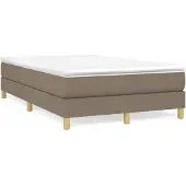The Living Store Box spring bed Taupe 120x200 cm Tessuto