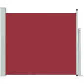 The Living Store Tenda laterale estensibile 100x300 cm rosso