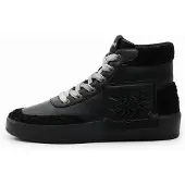 Desigual , Sneaker alte in montone, Nero, 38