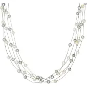 Valero Pearls Collana argento / bianco perla