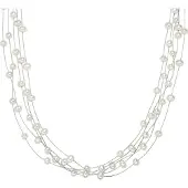 Valero Pearls Collana argento / bianco perla