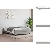 vidaXL Materasso a molle insacchettate grigio chiaro 140x190x20 cm tessuto - Materassi