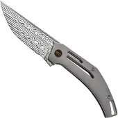 We Knife Speedliner Damasteel, Gray Titanium