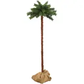 The Living Store Palma artificiale con LED 120 cm