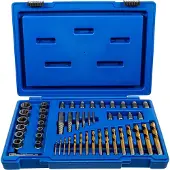 Bgs Estrattore di viti e dadi con set di punte sinistre 2 - 18 mm 49 pezzi - 70329
