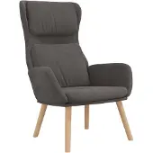 vidaXL Poltrona relax in velluto grigio scuro