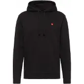 Bergfreunde Hoody Patch Felpa con cappuccio (XXS, nero)
