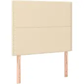 vidaXL Testiere 2 pezzi Tessuto Crema 90x5x78/88 cm