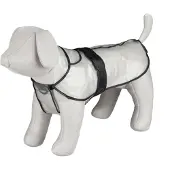 Trixie Hunderegenmantel Tarbes transparent/schwarze Paspeln