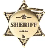 My Family Medaglietta Identificativa Per Animali Domestici Bronx Sheriff Star