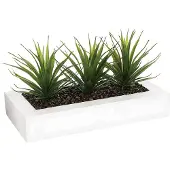 Atmosphera Pianta Artificiale Centerpiece 17 Cm Deco Green Jardinera Collection