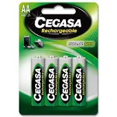 Cegasa Batterie Ricaricabili 1x4 Aa