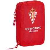 Safta Astuccio Sporting Gijon Small Double Filled