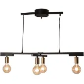 By Rydens Lampada a sospensione Zeona nera 4xE27x40W in metallo, dimensioni: 90x59x59 cm, IP20,
