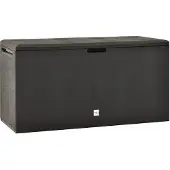 vidaXL Cassetta da giardino antracite 114x47x60 cm