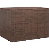 vidaXL Cuscino da giardino in rattan PE 145x100x103 cm Marrone