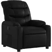 vidaXL Poltrona relax in Pelle finta nera