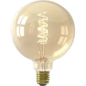 Calex E27 G125 3,8W LED filamenti Flex oro 821 dim