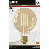 Calex E27 G95 4,5W LED filamenti oro 821 dimming