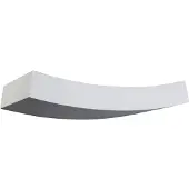 LINDBY Applique leggermente curvo Leander, verniciabile