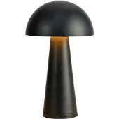 Markslöjd Lampada da tavolo ricaricabile Fungi per esterni, nera