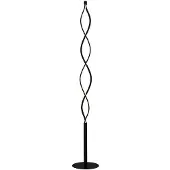 LINDBY Piantana LED Welina, nero, 150 cm, dimmerabile