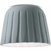 FERROLUCE Plafoniera Madame Gres in ceramica altezza 29 cm, grigio