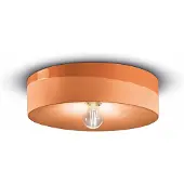 FERROLUCE Plafoniera PI, lucida/opaca, Ø 40 cm arancione