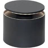 Zafferano Lampada da tavolo a batteria Push-up IP54 grigio scuro