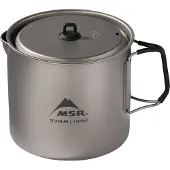 MSR - Bollitore isotermico ultraleggero per 2 persone - Titan Kettle 1,4 L in Silicone - Grigio