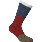 Alpacasocks Merino Block Calze casual (42-45, rosso)