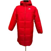 Nike Piumino Lungo Donna Thermic Classic Parka University Red/white