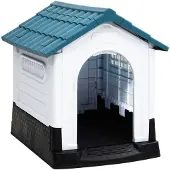 vidaXL Dog Loft 57x68x66 cm Polypropenblau